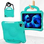 For iPad Air 10.9 2022 / 2020 Handle Football Shaped EVA Shockproof Tablet Case(Mint  Green)