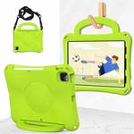 For iPad Air 11 2024 Handle Football Shaped EVA Shockproof Tablet Case(Grass Green)