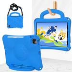 For iPad Pro 11 2024 Handle Football Shaped EVA Shockproof Tablet Case(Blue)