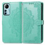 For ZTE Blade V41 Smart Mandala Flower Embossed Leather Phone Case(Green)