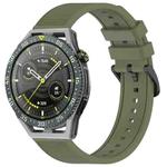 For Huawei Watch GT3 SE 22mm Textured Silicone Solid Color Watch Band(Green)