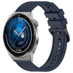 For Huawei Watch GT3 Pro 46mm 22mm Textured Silicone Solid Color Watch Band(Midnight Blue)