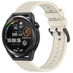 For Huawei Watch GT Runner 22mm Textured Silicone Solid Color Watch Band(Starlight)