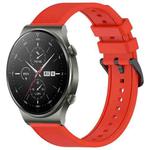 For Huawei GT2 Pro 22mm Textured Silicone Solid Color Watch Band(Red)