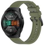 For Huawei Watch GT 2E 22mm Textured Silicone Solid Color Watch Band(Green)