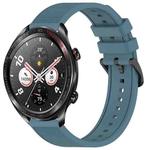 For Honor Watch Dream 22mm Textured Silicone Solid Color Watch Band(Rock Cyan)