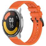 For Xiaomi MI Watch Color 2 22mm Textured Silicone Solid Color Watch Band(Orange)