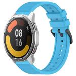 For Xiaomi MI Watch Color 2 22mm Textured Silicone Solid Color Watch Band(Sky Blue)