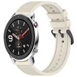 For Amazfit GTR 4 22mm Textured Silicone Solid Color Watch Band(Starlight)