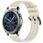 For Samsung Gear S3 Classic 22mm Textured Silicone Solid Color Watch Band(Starlight)
