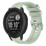 For Garmin  Instinct 2 Solar Solid Color Sports Silicone Watch Band(Peppermint Green)