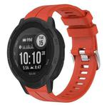 For Garmin  Instinct 2 Solar Solid Color Sports Silicone Watch Band(Red)