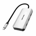 WAVLINK WL-UMD307 Type-C to 2DP + 4K HD + VGA + 3 x USB2.0 HUB Docking Station