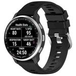 For Garmin D2 Air X10 43mm Cross Texture Silicone Watch Band(Black)