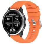 For Garmin D2 Air X10 43mm Cross Texture Silicone Watch Band(Orange)