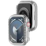 For Apple Watch Series 9 45mm Diamond Hollow PC Watch Case(Transparent)