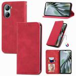 For ZTE Libero 5G IV Retro Skin Feel Magnetic Leather Phone Case(Red)