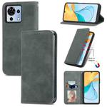 For ZTE Blade V50 Vita Retro Skin Feel Magnetic Leather Phone Case(Grey)