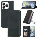 For ZTE Blade A75 4G Retro Skin Feel Magnetic Leather Phone Case(Black)