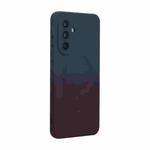For Samsung Galaxy A36 5G ENKAY Hat-Prince MagSafe Rainbow Gradient Silicone Phone Case with Lens Film(Dark Blue)