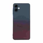 For Samsung Galaxy A06 4G / 5G ENKAY Hat-Prince MagSafe Rainbow Gradient Silicone Phone Case with Lens Film(Dark Blue)