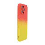 For iPhone 16 Pro ENKAY Hat-Prince MagSafe Rainbow Gradient Silicone Phone Case with Lens Film(Orange Yellow)