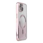 For iPhone 13 ENKAY Hat-Prince Magnetic Glitter Plated Shockproof Phone Case with Lens Film(Pink)