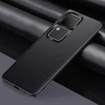 For vivo S18 Plain-Leather All-inclusive Shockproof Phone Case(Black)