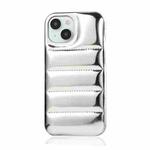 For iPhone 13 Laser Aurora Down Jacket All-inclusive Phone Case(Silver)