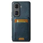 For Honor 60 Pro Suteni H02 Leather Wallet Stand Back Phone Case(Blue)