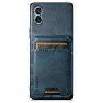 For Sony Xperia 5 V Suteni H02 Leather Wallet Stand Back Phone Case(Blue)