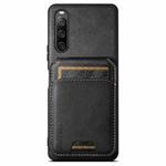For Sony Xperia 10 V Suteni H02 Leather Wallet Stand Back Phone Case(Black)