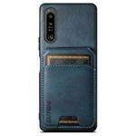 For Sony Xperia 1 IV Suteni H02 Leather Wallet Stand Back Phone Case(Blue)