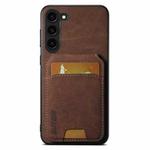 For Samsung Galaxy S24+ 5G Suteni H02 Litchi Leather Card Wallet Stand Back Phone Case(Brown)