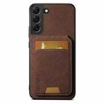 For Samsung Galaxy S22+ 5G Suteni H02 Litchi Leather Card Wallet Stand Back Phone Case(Brown)