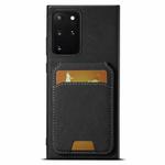 For Samsung Galaxy Note20 Suteni H02 Litchi Leather Card Wallet Stand Back Phone Case(Black)