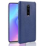 Shockproof Crocodile Texture PC + PU Case For Xiaomi Redmi K20/K20 Pro/Xiaomi Mi 9T/9T Pro(Blue)