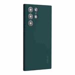 For Samsung Galaxy S25 Ultra 5G ENKAY Liquid Silicone Soft Shockproof Phone Case(Dark Green)