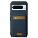For Google Pixel 8 Pro Suteni H02 Litchi Leather Card Wallet Stand Back Phone Case(Blue)