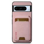 For Google Pixel 8 Pro Suteni H02 Litchi Leather Card Wallet Stand Back Phone Case(Pink)