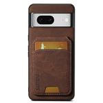 For Google Pixel 7 Suteni H02 Litchi Leather Card Wallet Stand Back Phone Case(Brown)
