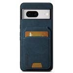 For Google Pixel 7 Suteni H02 Litchi Leather Card Wallet Stand Back Phone Case(Blue)
