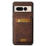 For Google Pixel 7 Pro Suteni H02 Litchi Leather Card Wallet Stand Back Phone Case(Brown)