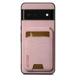For Google Pixel 6 Suteni H02 Litchi Leather Card Wallet Stand Back Phone Case(Pink)