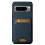 For Google Pixel 9 Suteni H02 Litchi Leather Card Wallet Stand Back Phone Case(Blue)