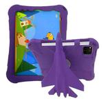 For iPad Air 11 2024 360 Rotation Aircraft Holder EVA Shockproof Tablet Case(Purple)