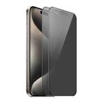 For iPhone 15 Pro 2pcs ENKAY Hat-Prince 360 Degree Anti-peeping Privacy Full Screen Tempered Glass Film