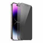 For iPhone 14 Pro 2pcs ENKAY Hat-Prince 360 Degree Anti-peeping Privacy Full Screen Tempered Glass Film