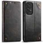 For Samsung Galaxy A53 5G Suteni Baroque Calf Texture Buckle Wallet Leather Phone Case(Black)