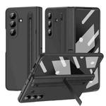 For Samsung Galaxy Z Fold7 5G Long Chi Grain Leather Shockproof Phone Case, No Pen(Black)
